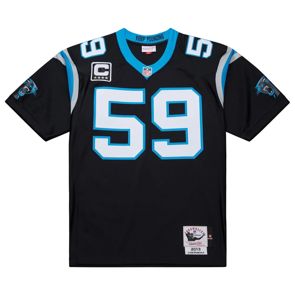 Luke Kuechly Carolina Panthers Mitchell & Ness 2013 Authentic Throwback Retired Player Jersey - Black