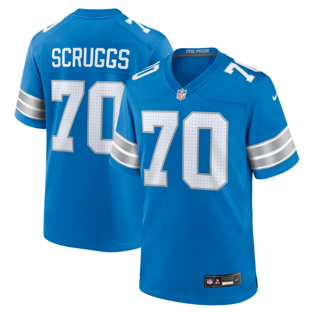 Juice Scruggs Detroit Lions Nike Team Game Jersey -  Blue