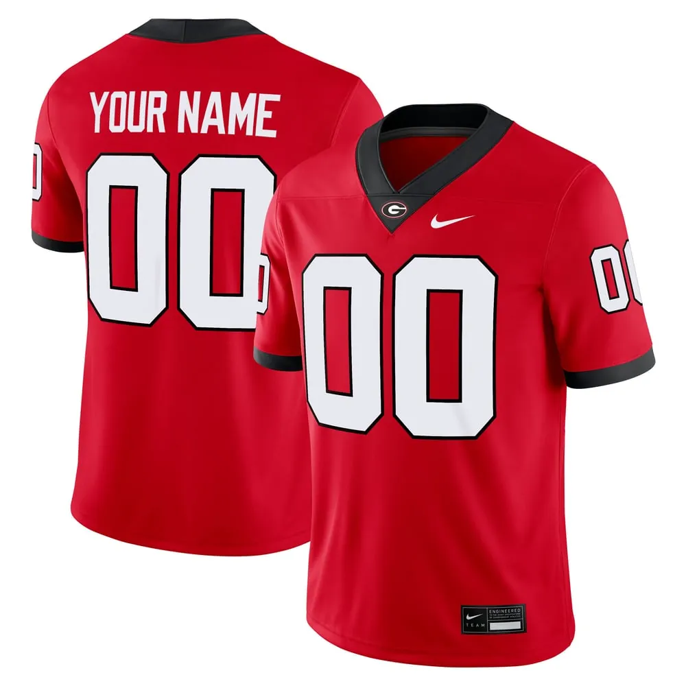 Georgia Bulldogs Nike Custom Football Game Jersey - Red