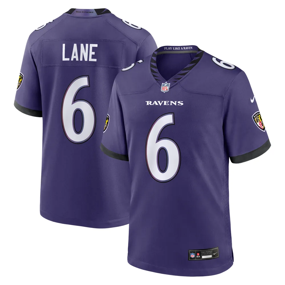 Ja'Kobi Lane Baltimore Ravens Nike Team Game Jersey - Purple