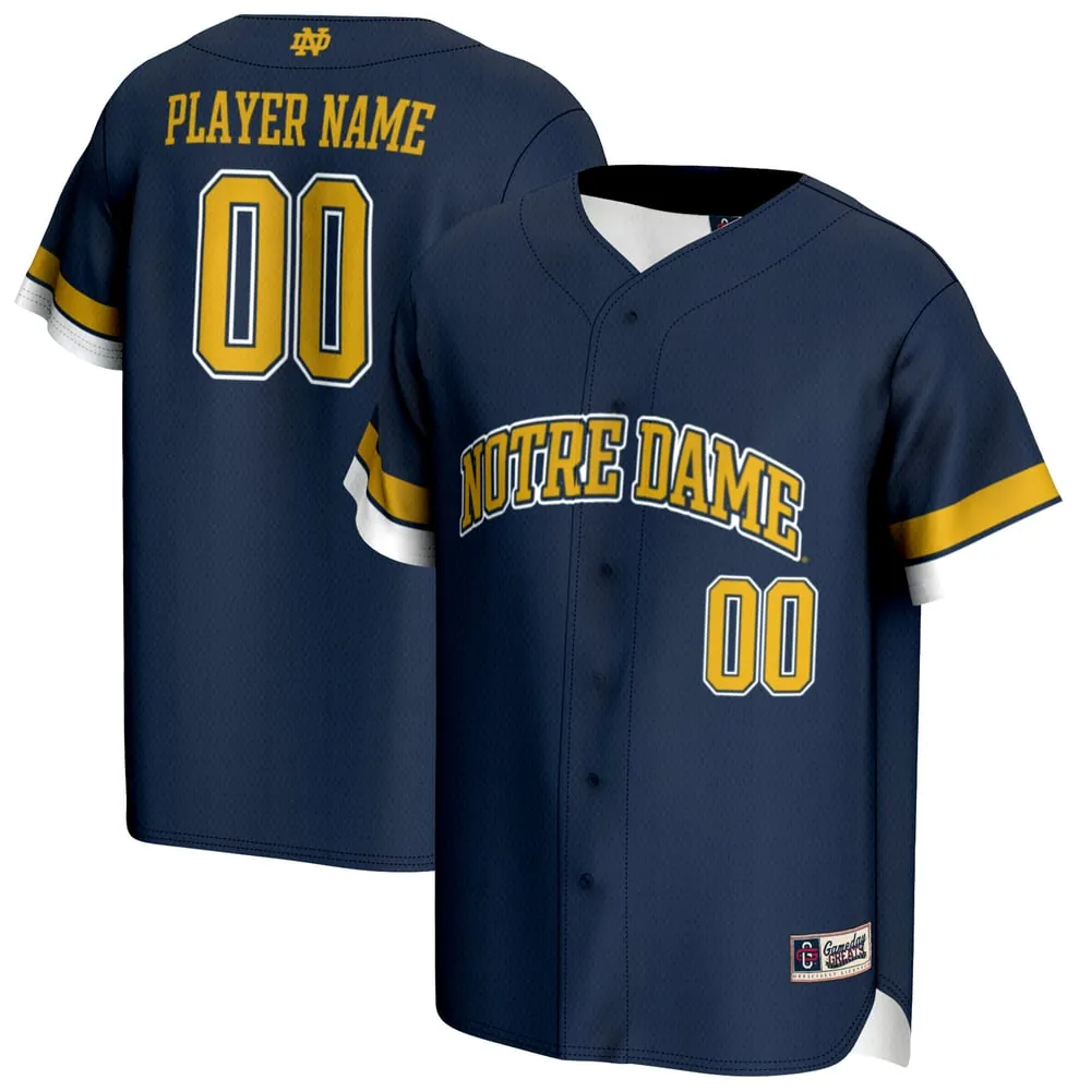 Notre Dame Fighting Irish GameDay Greats Unisex NIL Pick-A-Player Lightweight Baseball Jersey - Navy