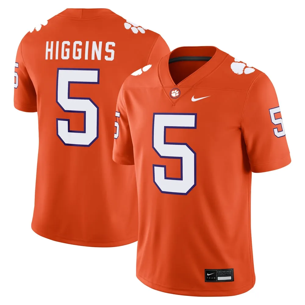 Tee Higgins Clemson Tigers Nike Player Game Jersey - Orange