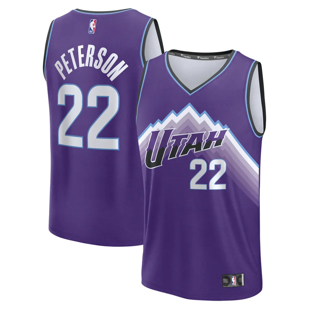 Darryn Peterson Utah Jazz Fanatics 2026 NBA Draft First Round Pick Fast Break Jersey - Icon Edition - Purple