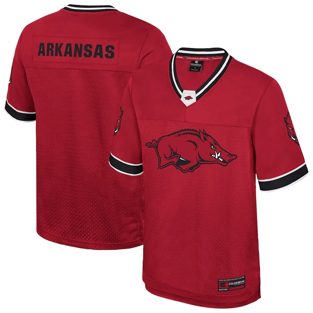 Arkansas Razorbacks Colosseum Nothing But The Hits Football Jersey - Cardinal