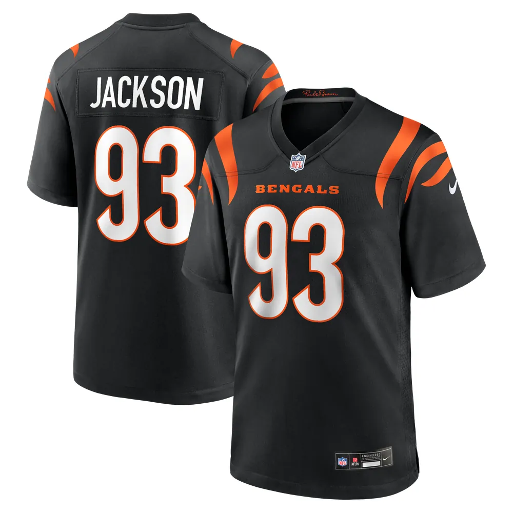McKinnley Jackson Cincinnati Bengals Nike  Game Jersey -  Black