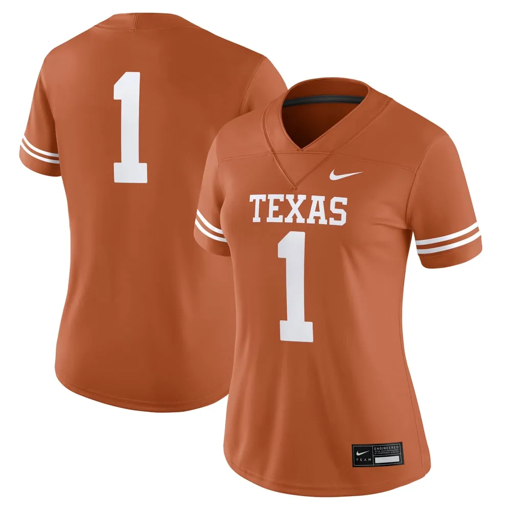#1 Texas Longhorns Nike Women's Game Jersey - Texas Orange