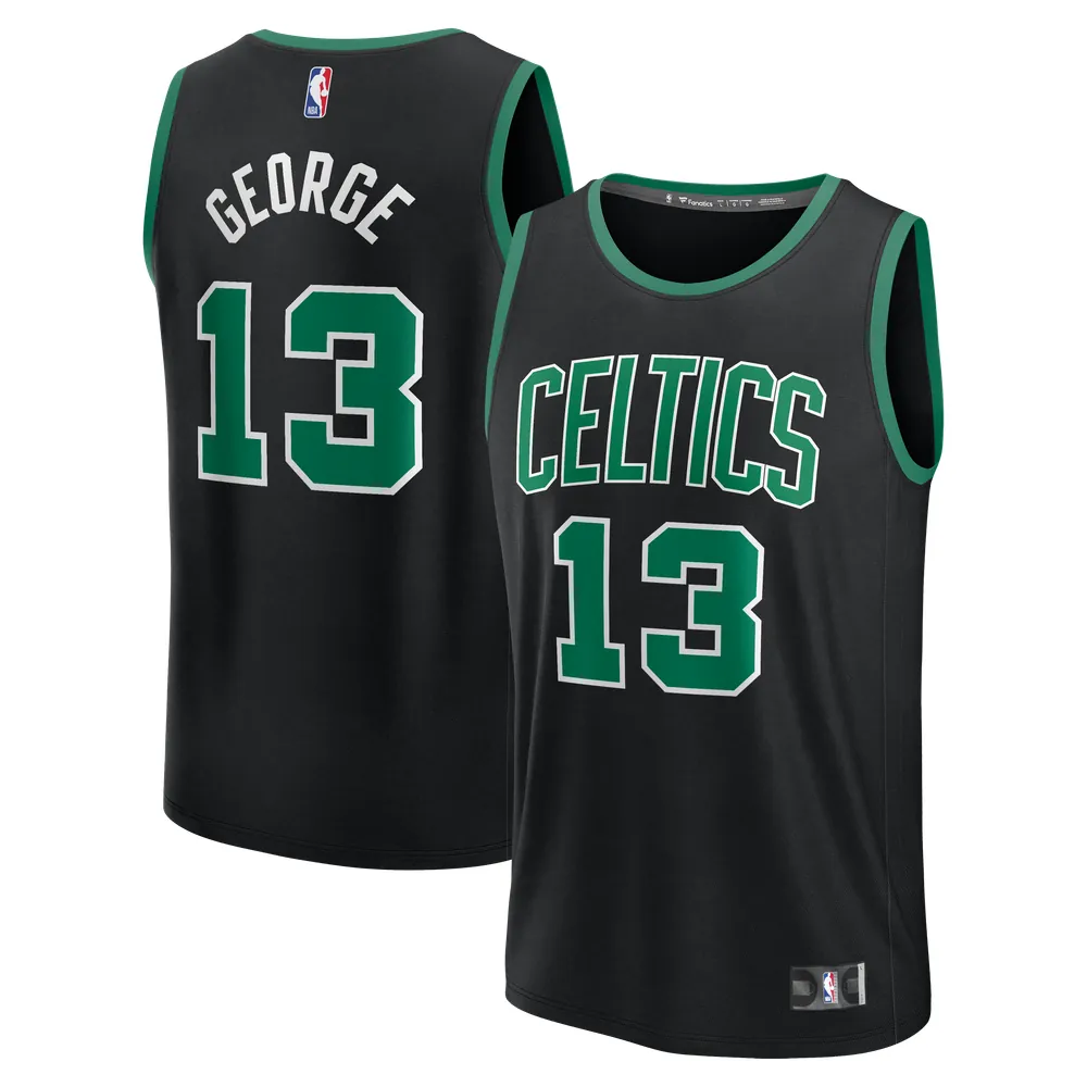 Paul George Boston Celtics Fanatics Fast Break Replica Jersey - Statement Edition - Black
