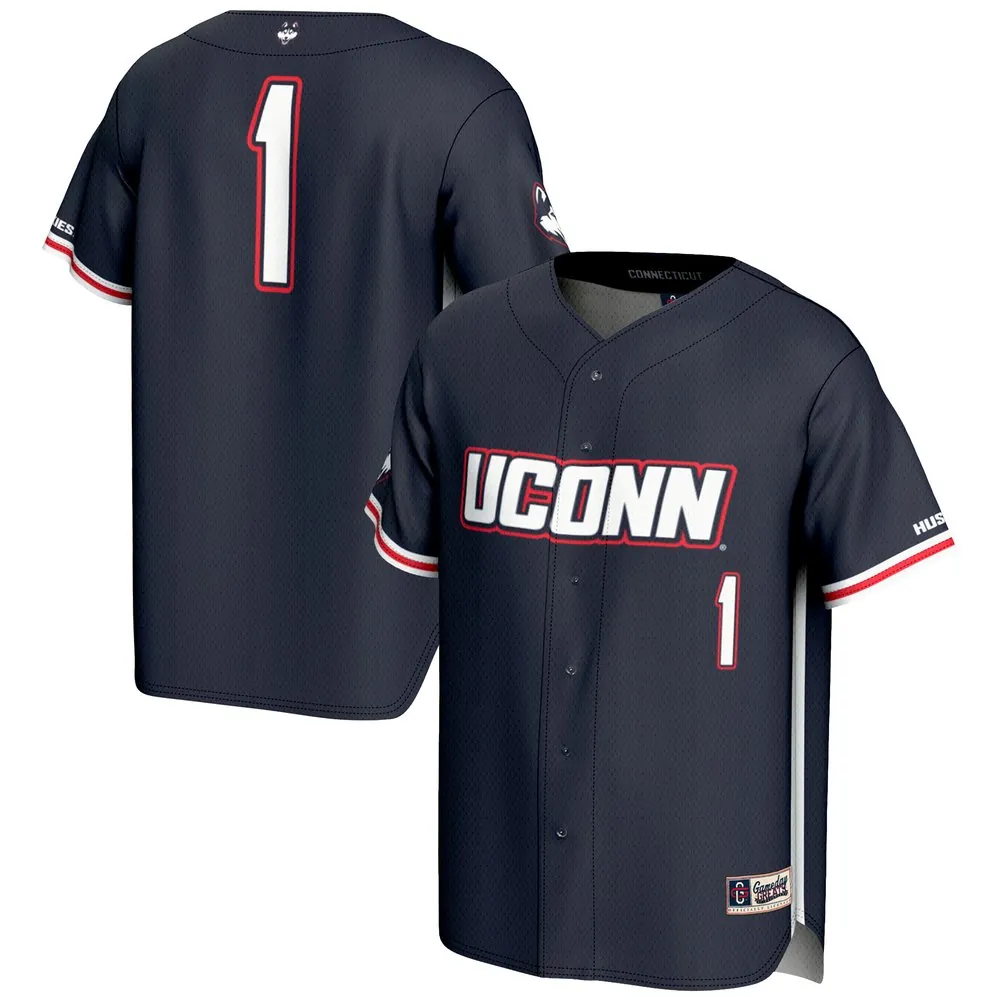 #1 UConn Huskies GameDay Greats Lightweight Baseball Jersey - Navy