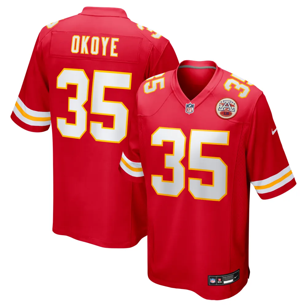 Christian Okoye Kansas City Chiefs Nike Game Retired Player Jersey - Red