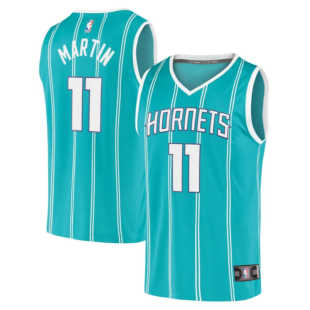 Cody Martin Charlotte Hornets Fanatics Fast Break Replica Jersey - Icon Edition - Teal
