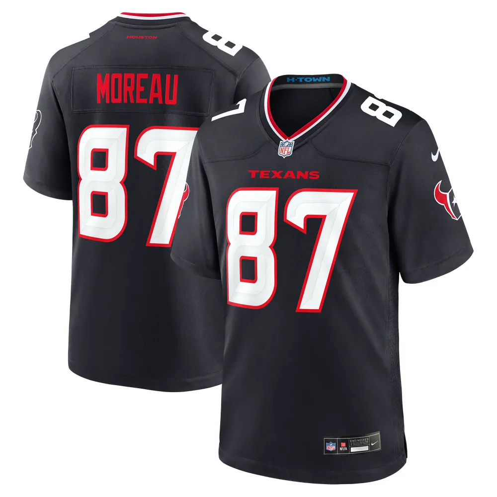 Foster Moreau Houston Texans Nike Team Game Jersey -  Navy