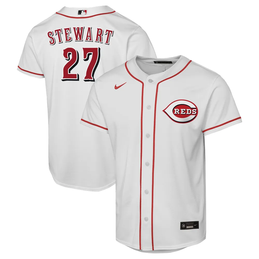 Sal Stewart Cincinnati Reds Nike Youth Home Replica Player Jersey - White