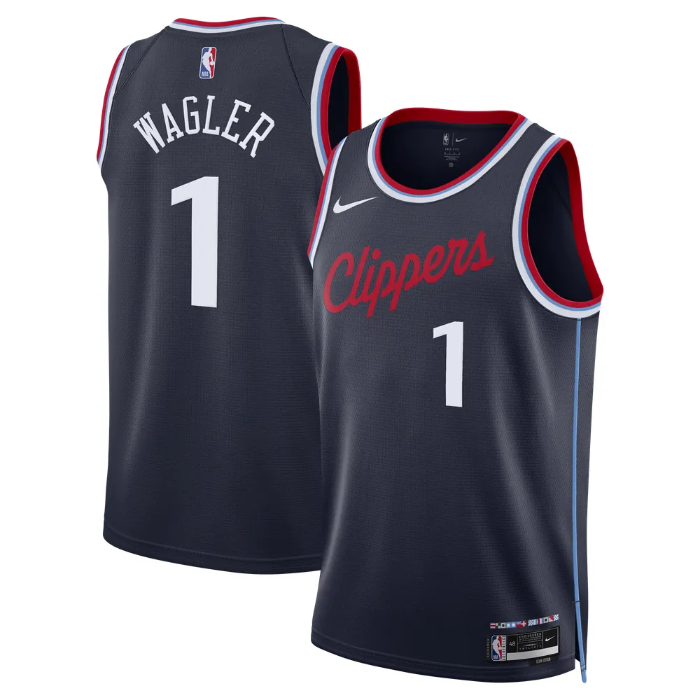 Keaton Wagler LA Clippers Nike Unisex Swingman Jersey - Icon Edition - Navy