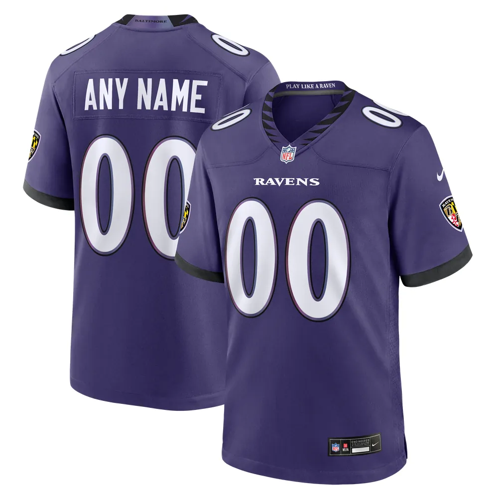 Baltimore Ravens Nike Youth Custom Game Jersey - Purple