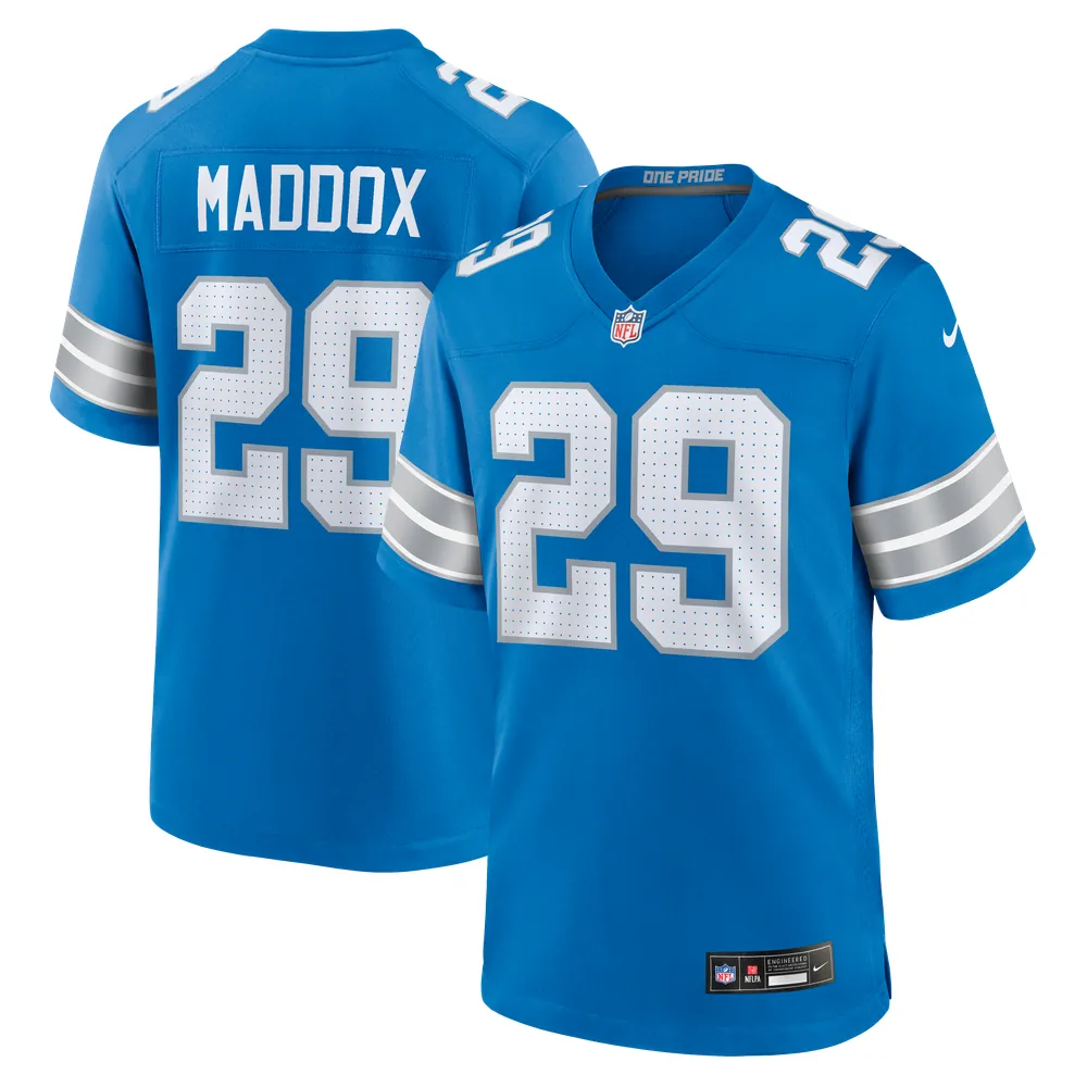 Avonte Maddox Detroit Lions Nike Team Game Jersey -  Blue