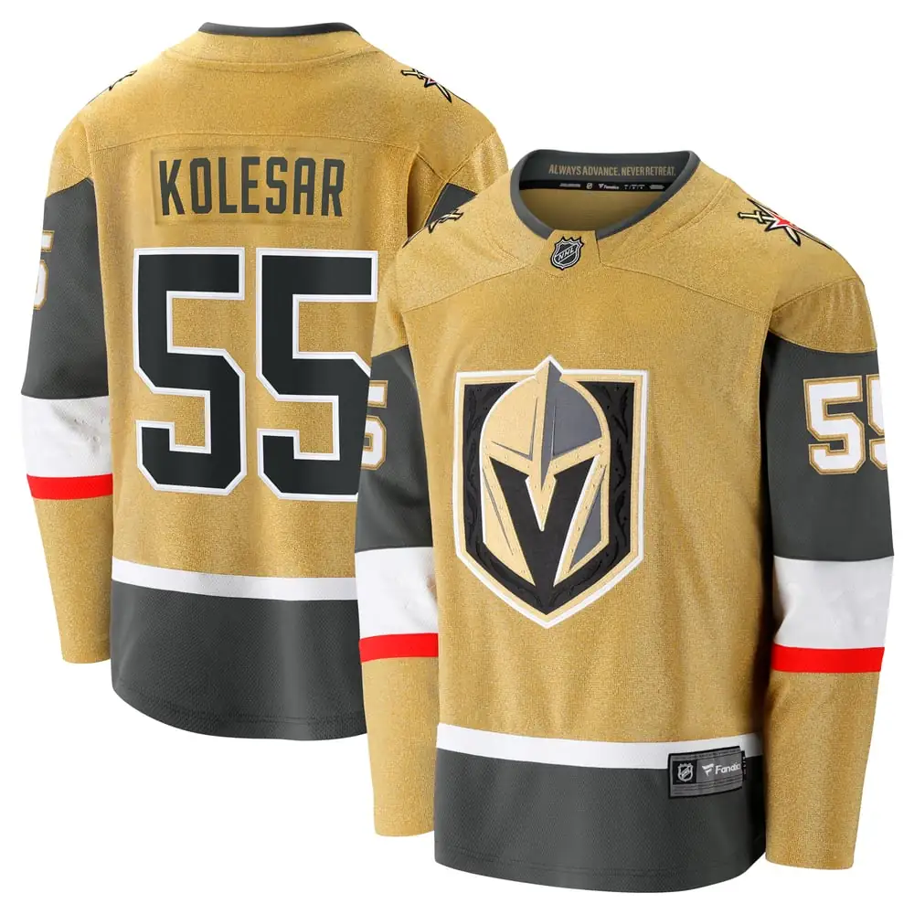 Keegan Kolesar Vegas Golden Knights Fanatics Home Breakaway Jersey - Gold
