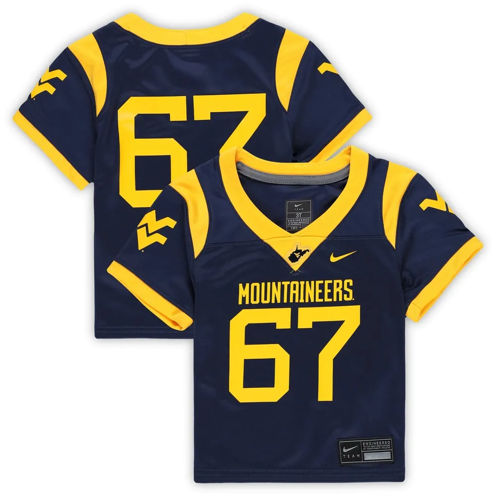 #67 West Virginia Mountaineers Nike Toddler Untouchable Replica Football Jersey - Navy