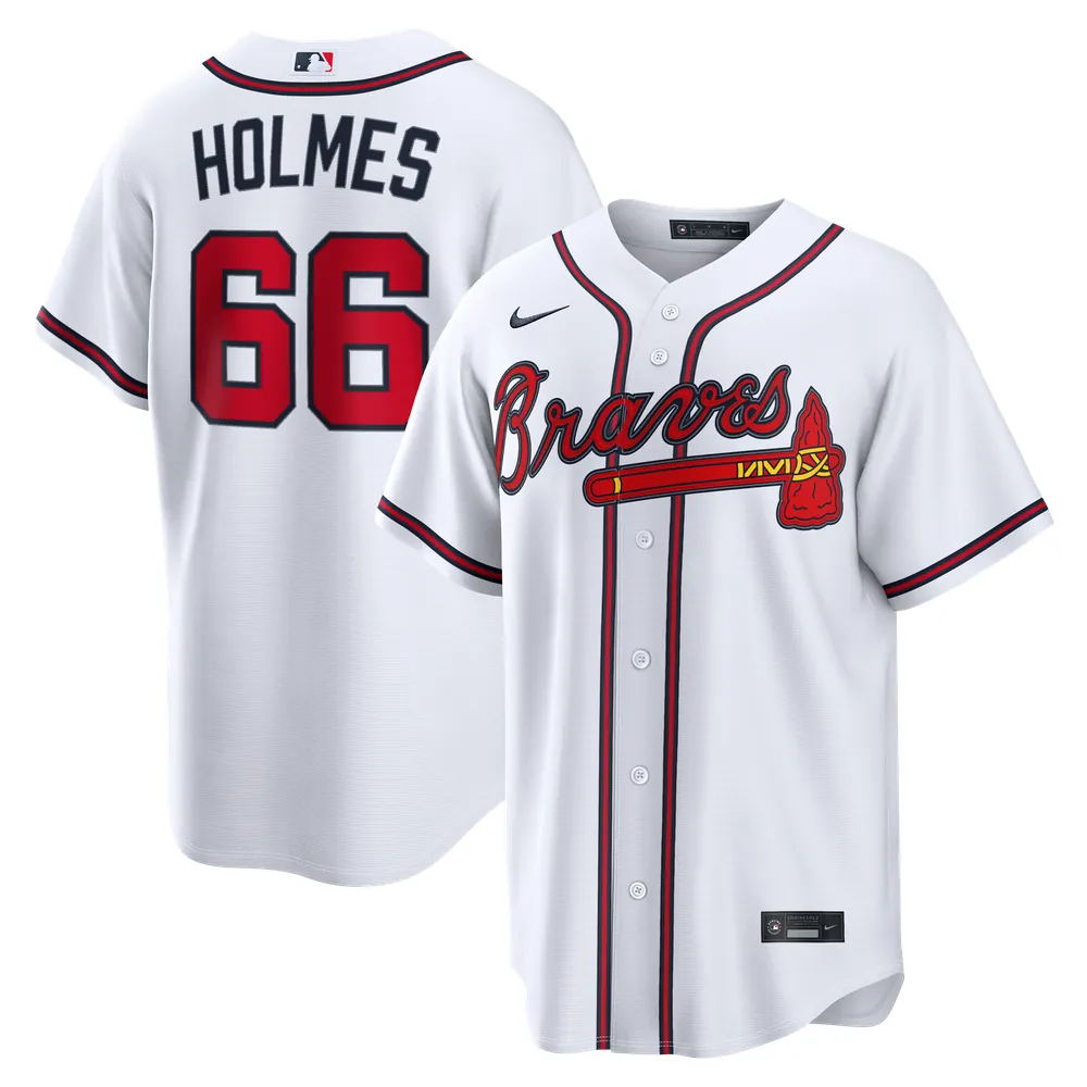 Grant Holmes Atlanta Braves Nike Home Replica Jersey - White