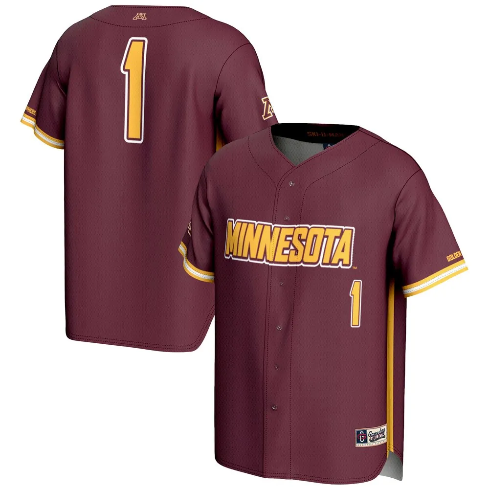 #1 Minnesota Golden Gophers GameDay Greats Lightweight Baseball Jersey - Maroon