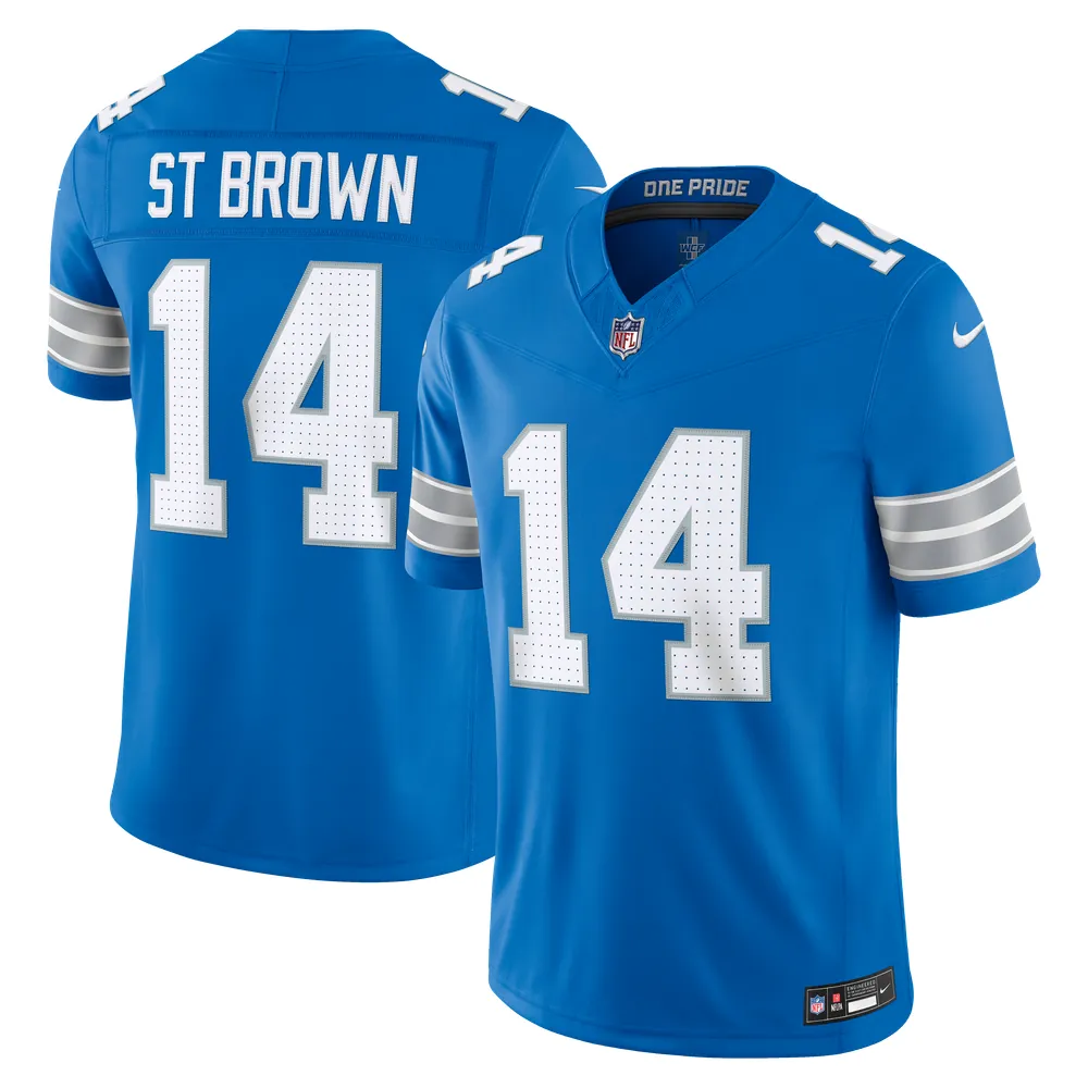Amon-Ra St. Brown Detroit Lions Nike Team Vapor F.U.S.E. Stitched Limited Jersey - Blue