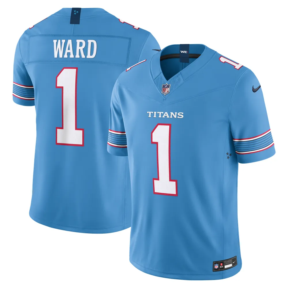 Cameron Ward Tennessee Titans Nike Team Vapor F.U.S.E. Stitched Limited Jersey - Light Blue