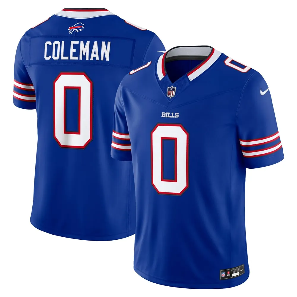 Keon Coleman Buffalo Bills Nike Team Vapor F.U.S.E. Stitched Limited Jersey - Royal