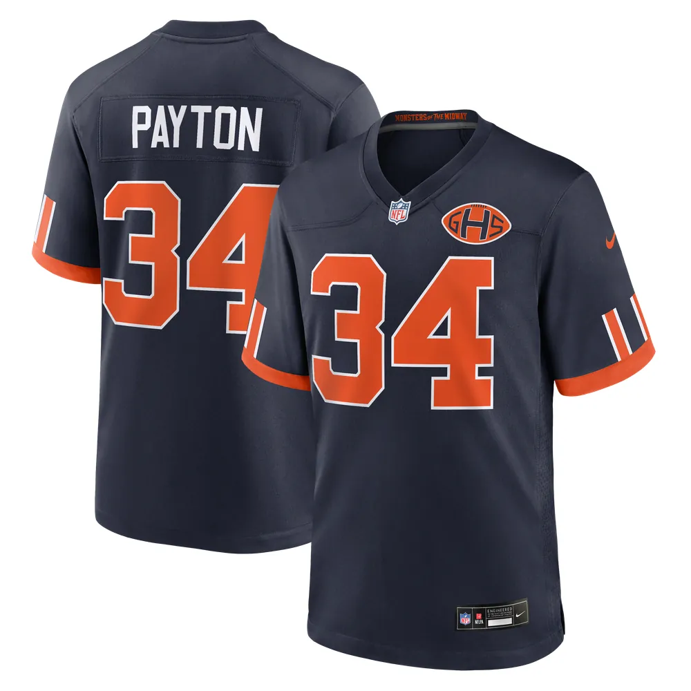 Walter Payton Chicago Bears Nike 2026 Rivalries Collection Game Jersey - Navy