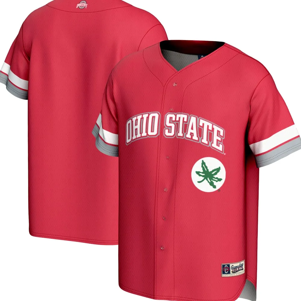 Ohio State Buckeyes GameDay Greats  Spirit Baseball Jersey - Scarlet