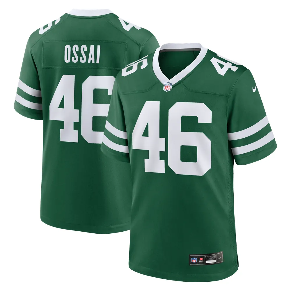 Joseph Ossai New York Jets Nike Team Game Jersey - Legacy Green