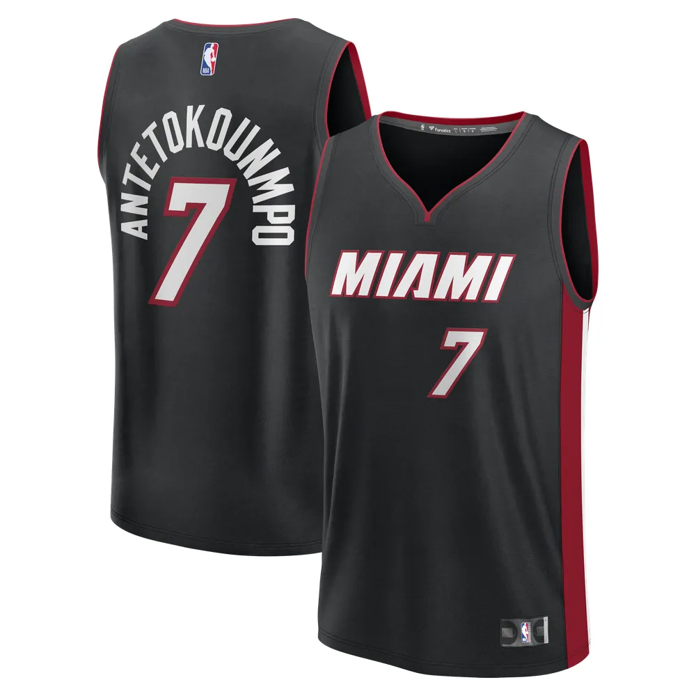 Giannis Antetokounmpo Miami Heat Fanatics Fast Break Jersey - Icon Edition - Black
