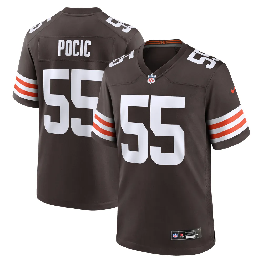 Ethan Pocic Cleveland Browns Nike Game Jersey - Brown