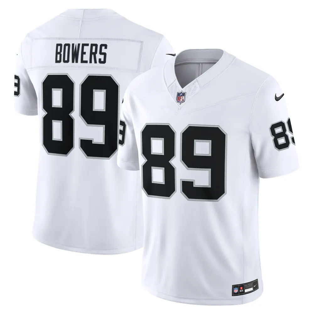 Brock Bowers Las Vegas Raiders Nike Vapor F.U.S.E. Stitched Limited Jersey - White