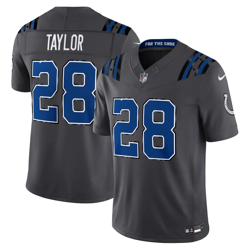 Jonathan Taylor Indianapolis Colts Nike 2026 Rivalries Collection Stitched Limited Jersey - Anthracite