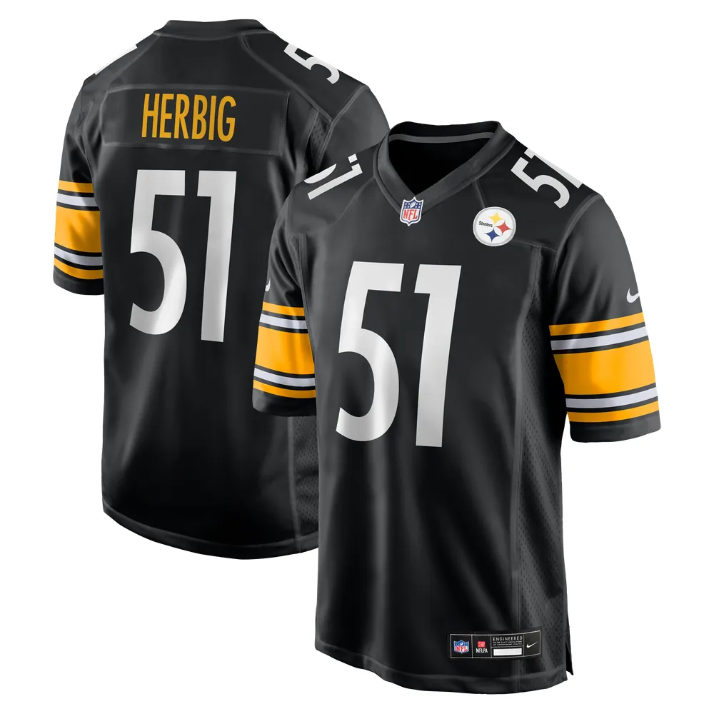 Nick Herbig Pittsburgh Steelers Nike  Game Jersey -  Black