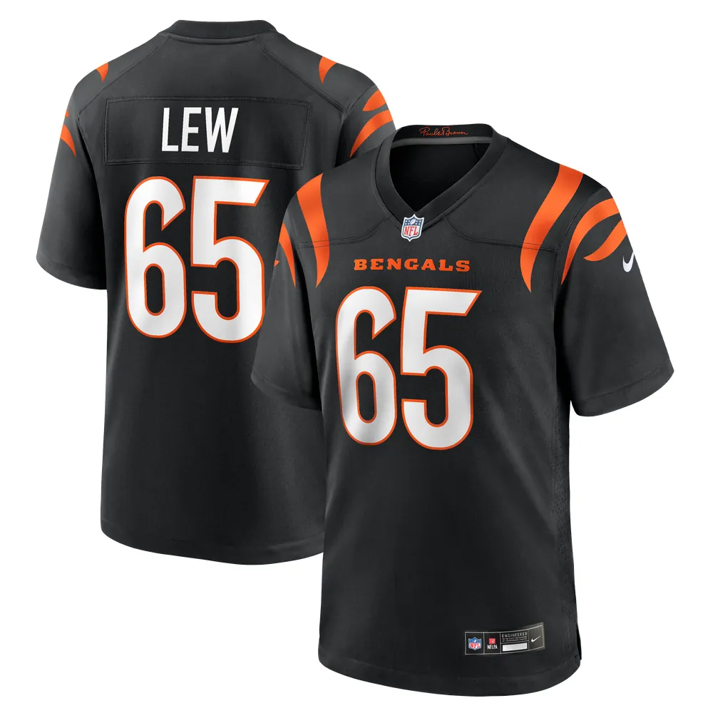 Connor Lew Cincinnati Bengals Nike Team Game Jersey - Black