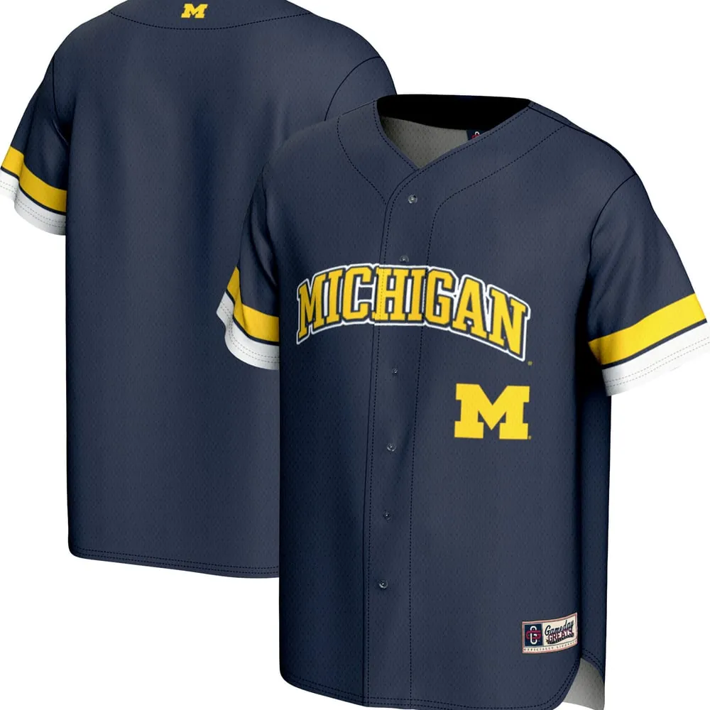 Michigan Wolverines GameDay Greats  Spirit Baseball Jersey - Navy