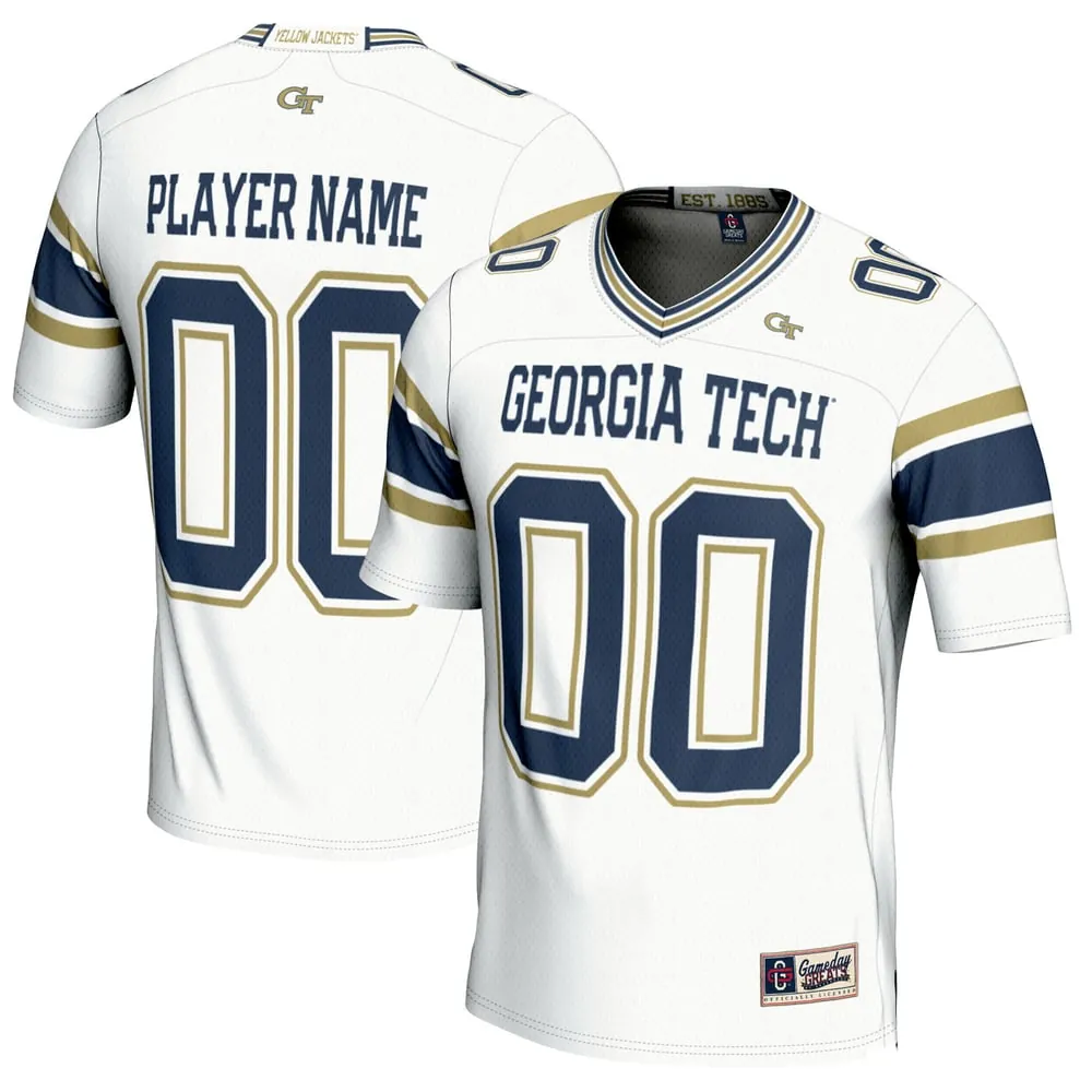 Georgia Tech Yellow Jackets GameDay Greats NIL Pick-A-Player Football Jersey - White