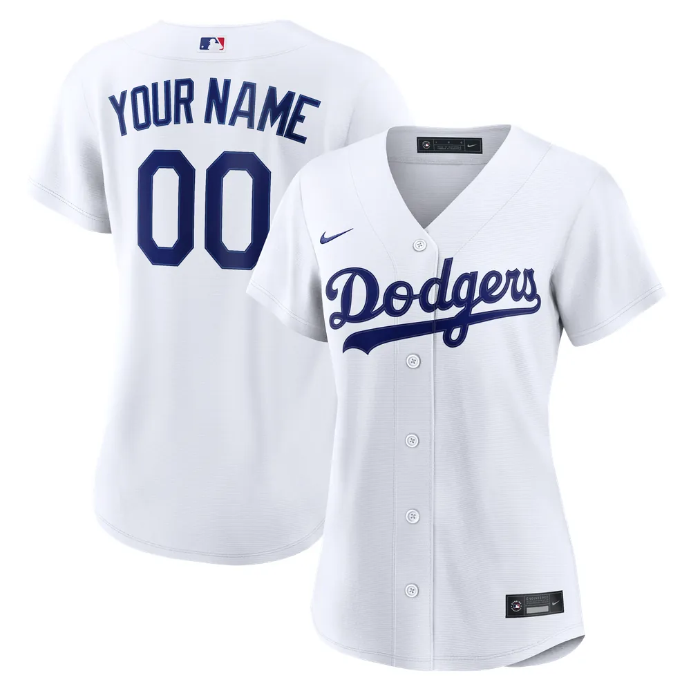Los Angeles Dodgers Nike Women's Home Replica Custom Jersey - White