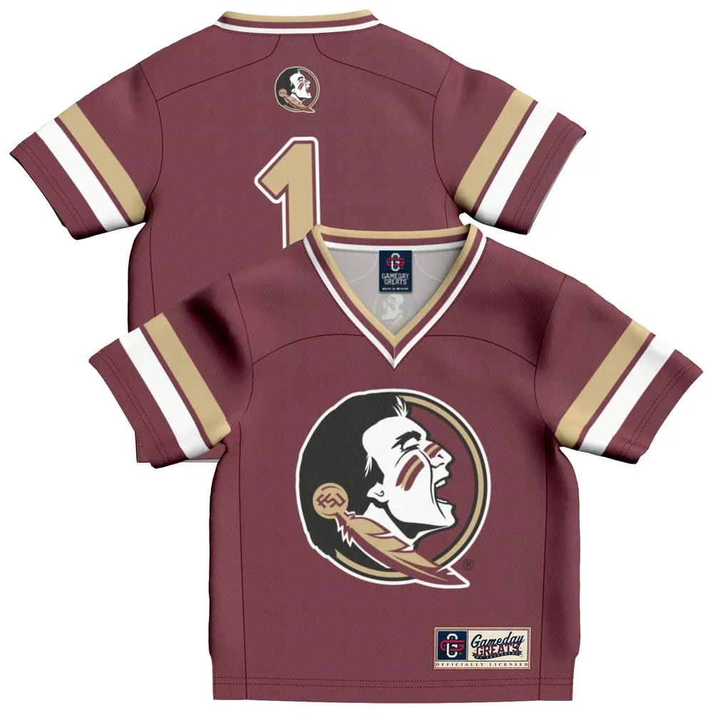 #1 Florida State Seminoles GameDay Greats Infant Collegiate Football Fashion Jersey - Garnet