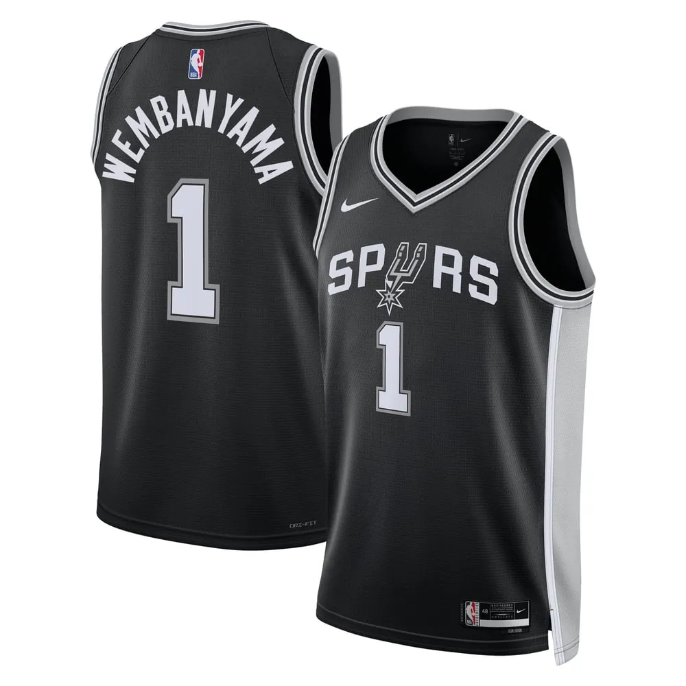 Victor Wembanyama San Antonio Spurs Nike Unisex Swingman Jersey - Icon Edition - Black