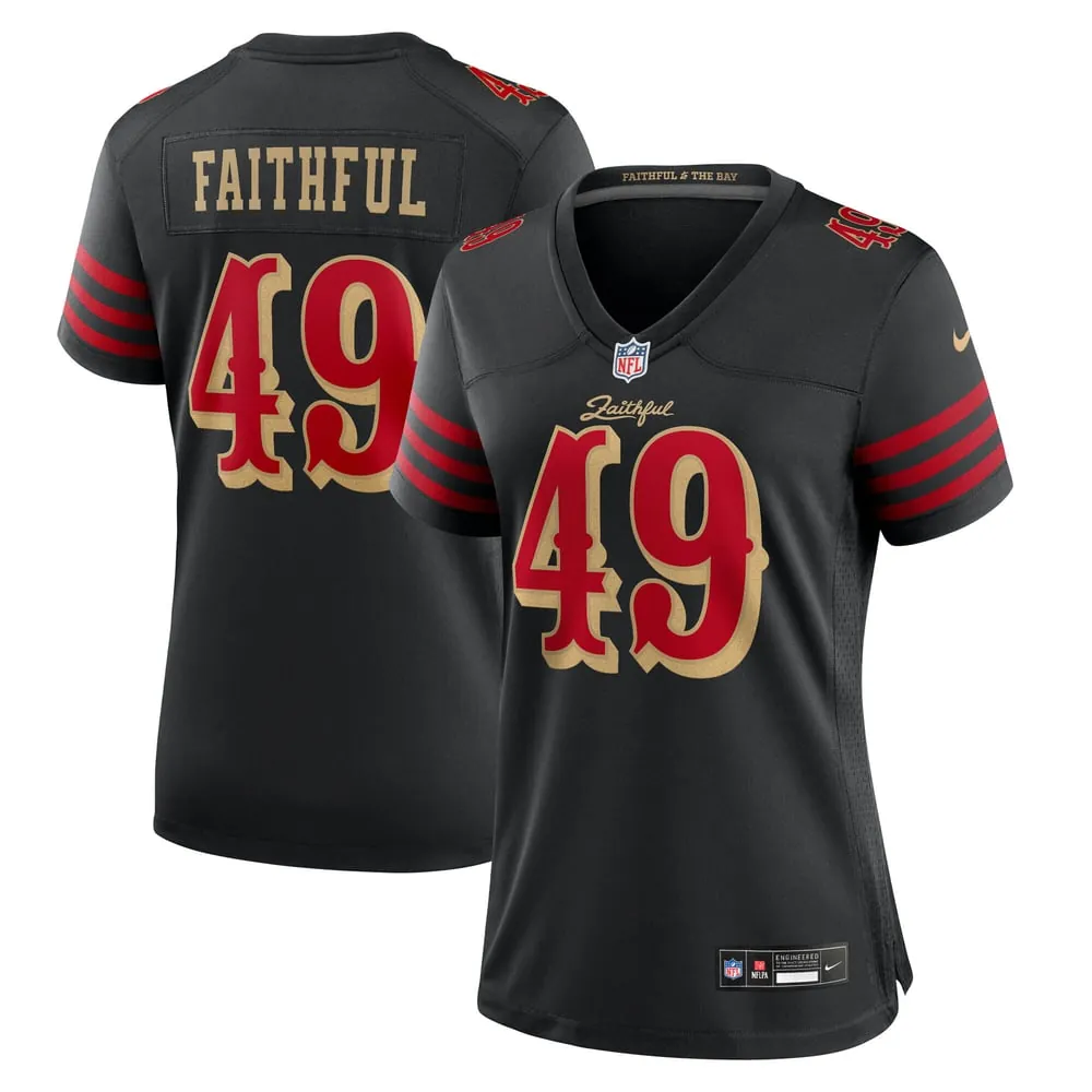 The Faithful San Francisco 49ers Nike Women's Rivalries Collection Game Jersey - Black