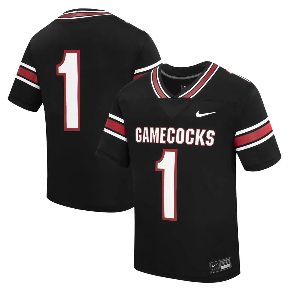 #1 South Carolina Gamecocks Nike Toddler Alternate Replica Football Jersey - Black