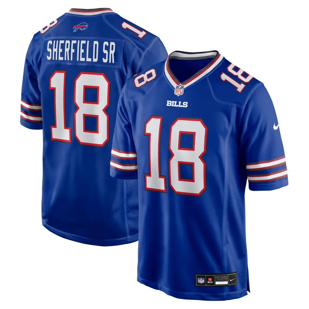 Trent Sherfield Sr. Buffalo Bills Nike Team Game Jersey - Royal
