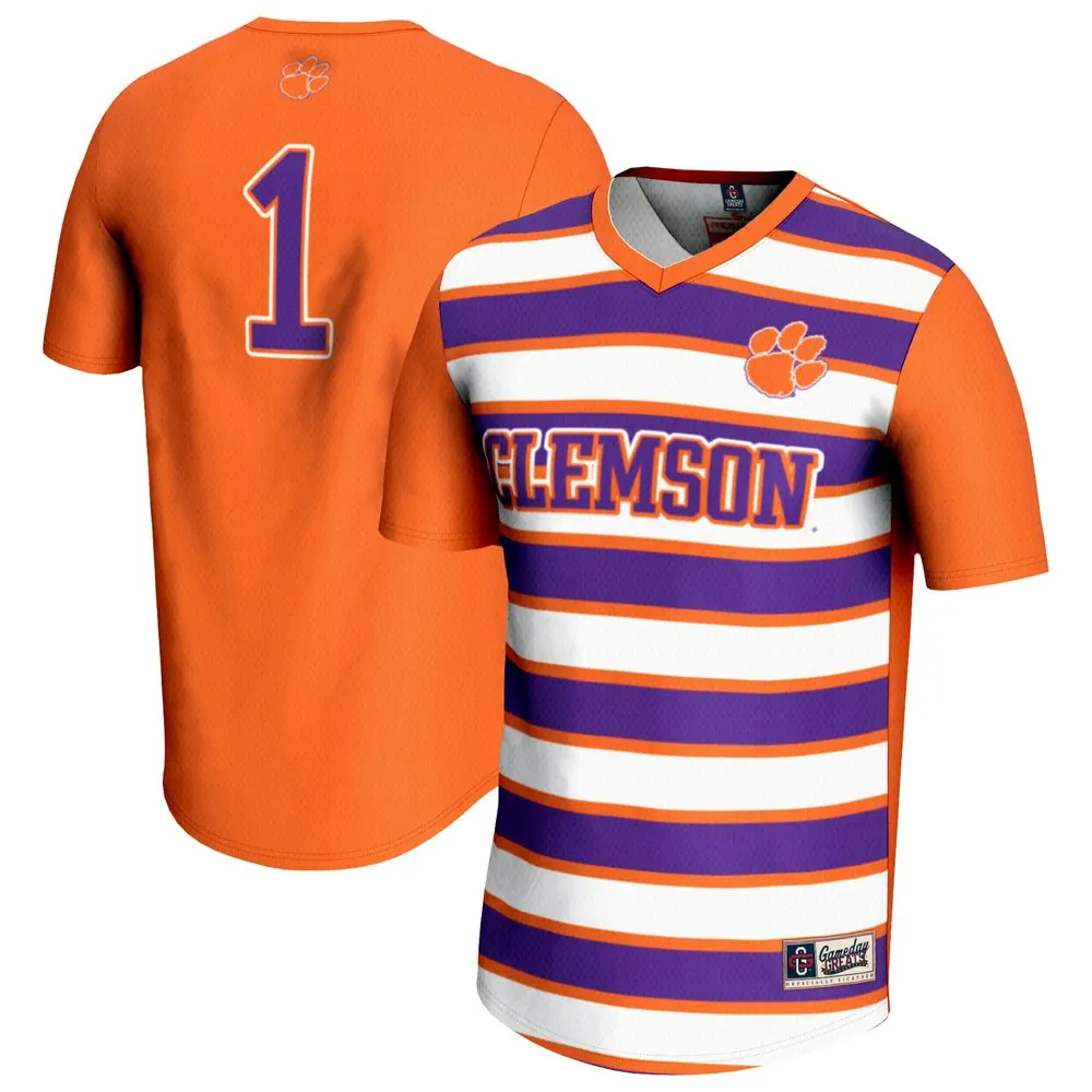 #1 Clemson Tigers GameDay Greats Unisex Lightweight Soccer Fashion Jersey - Orange