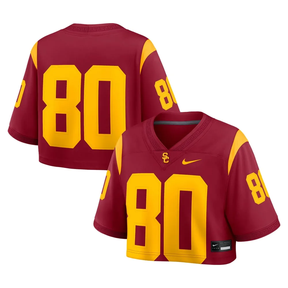 USC Trojans Nike Women's Game Crop Top Jersey - Cardinal