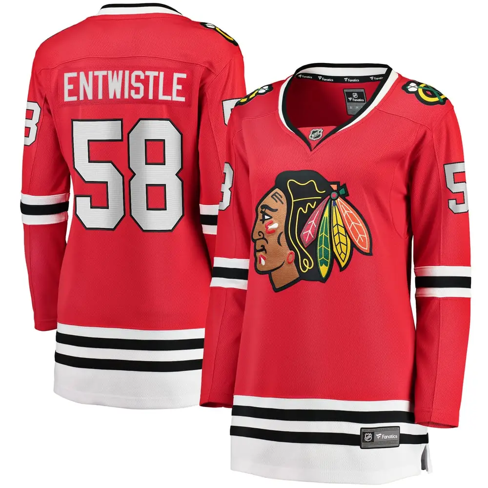 MacKenzie Entwistle Chicago Blackhawks Fanatics Women's Home Breakaway Player Jersey - Red