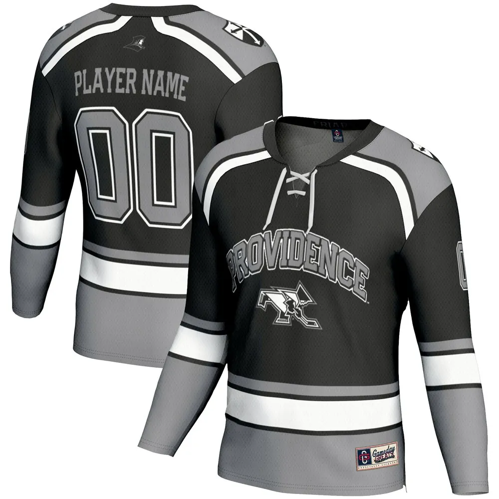 Providence Friars GameDay Greats Unisex NIL Pick-A-Player Women's Ice Hockey Jersey - Black