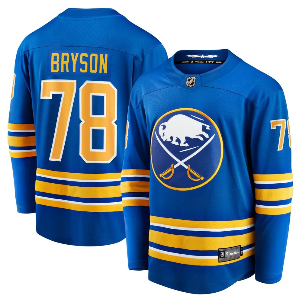 Jacob Bryson Buffalo Sabres Fanatics Home Breakaway Player Jersey - Royal