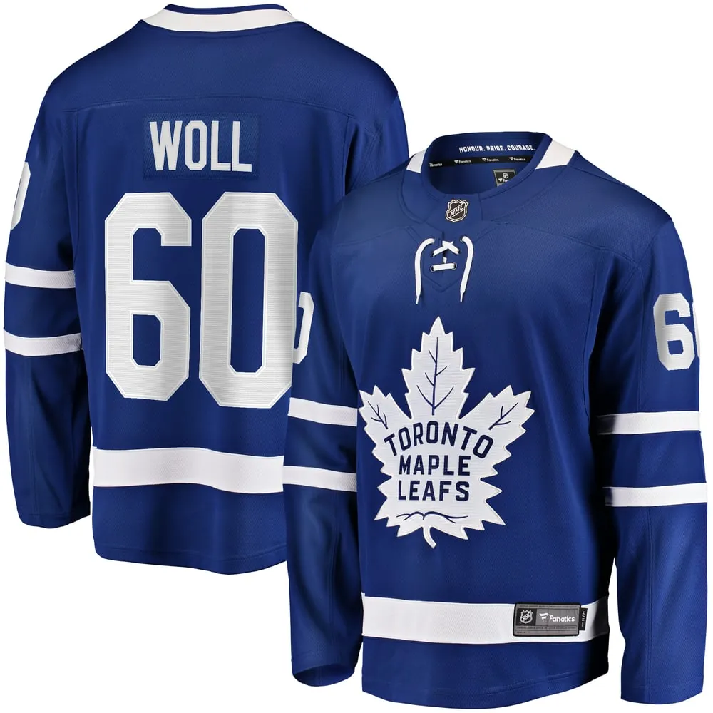 Joseph Woll Toronto Maple Leafs Fanatics Home Premier Breakaway Player Jersey - Blue