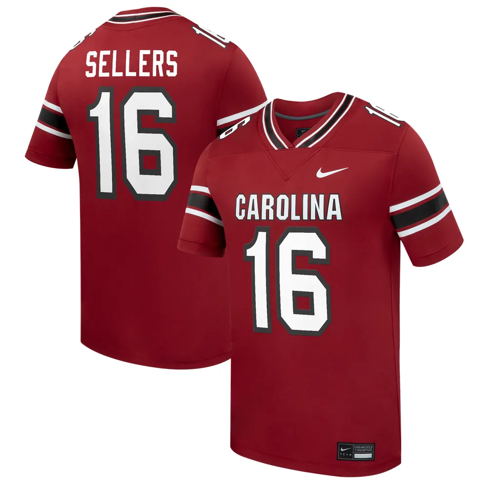 LaNorris Sellers South Carolina Gamecocks Nike Game Football Jersey - Garnet